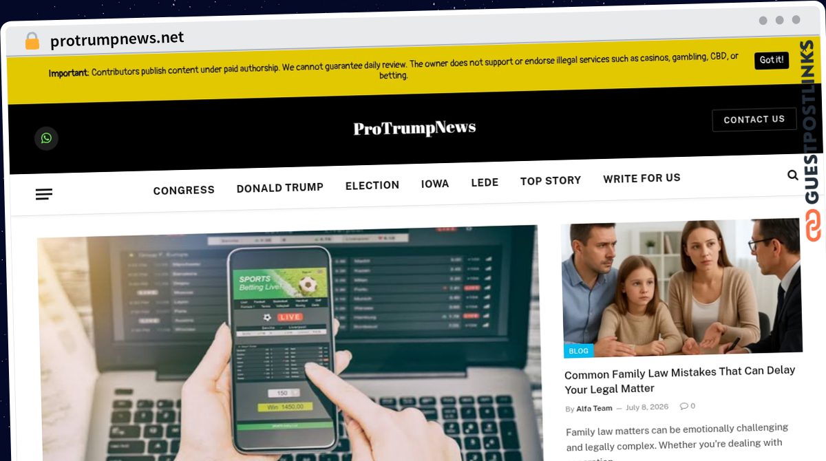 Publish Guest Post on protrumpnews.net