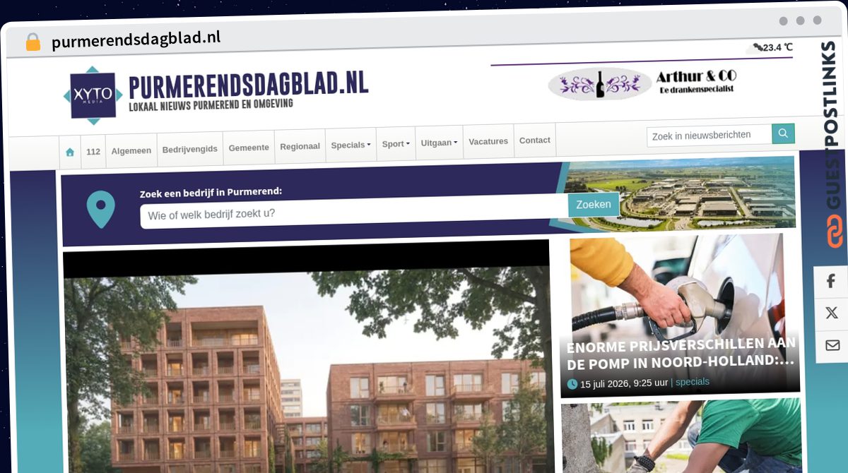 Publish Guest Post on purmerendsdagblad.nl