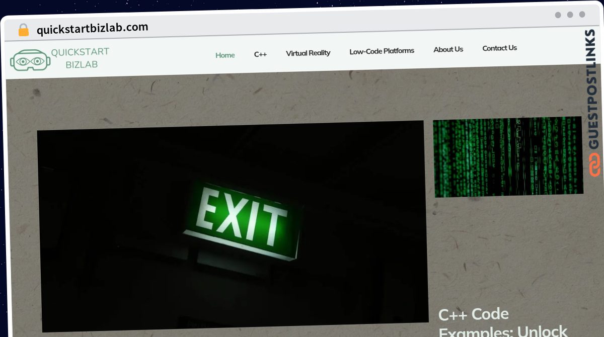 Publish Guest Post on quickstartbizlab.com