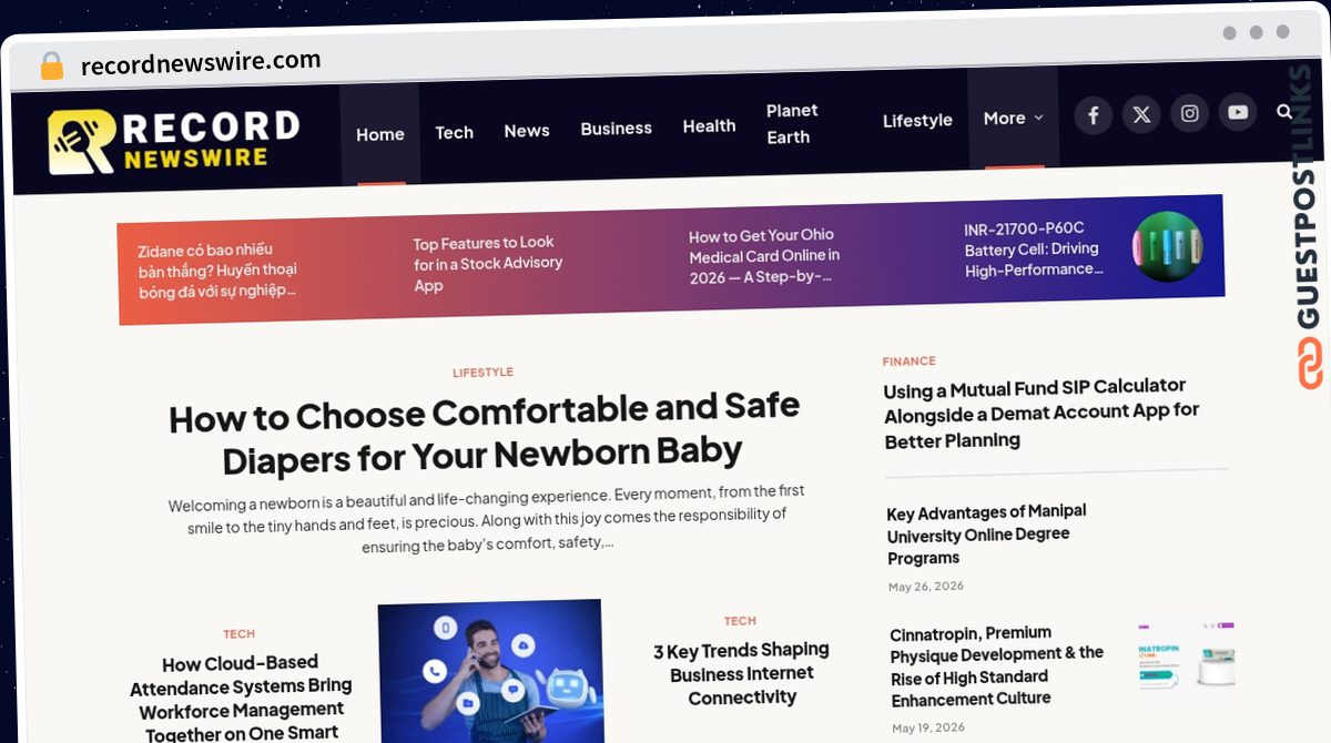 Publish Guest Post on recordnewswire.com