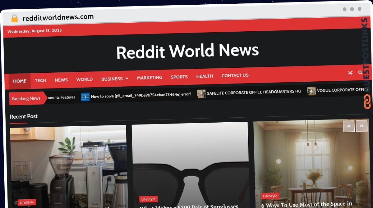 Publish Guest Post on redditworldnews.com