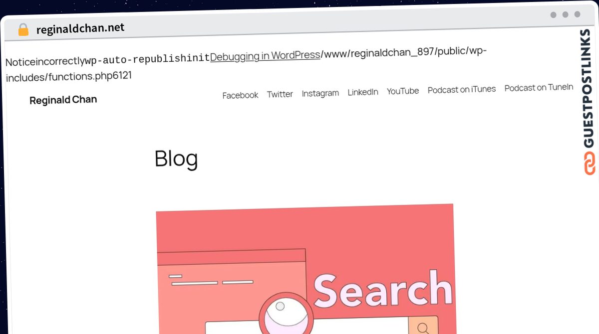 Publish Guest Post on reginaldchan.net