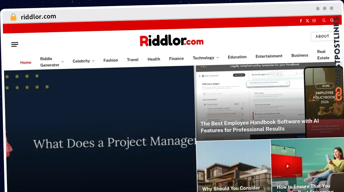 Publish Guest Post on riddlor.com