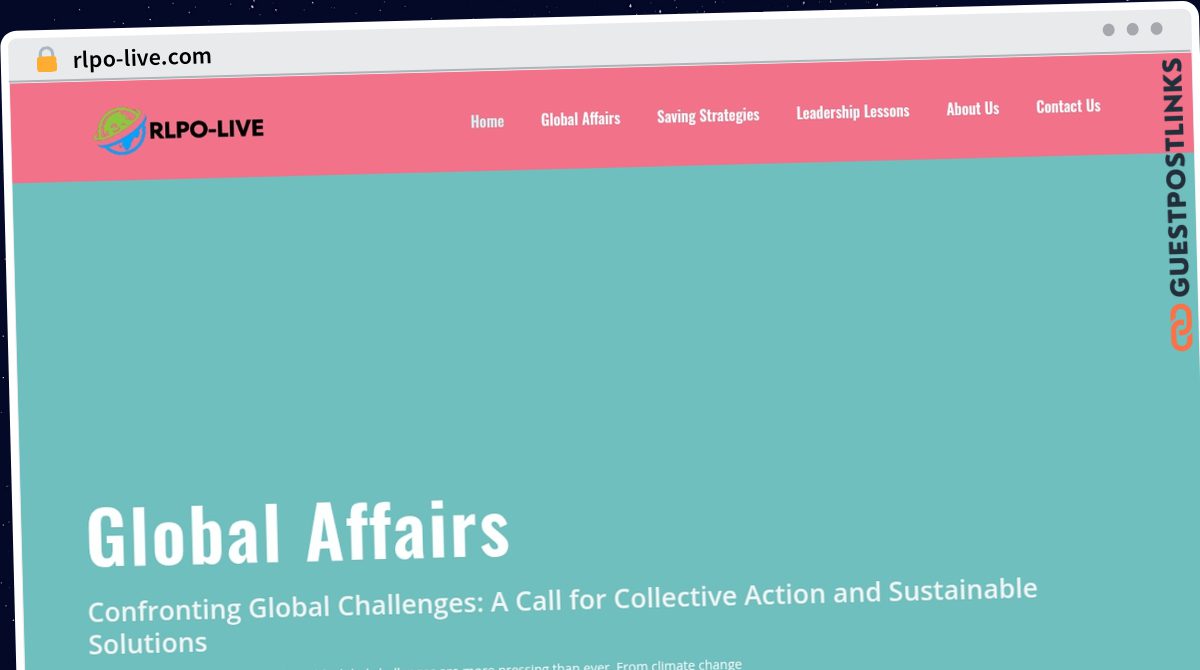 Publish Guest Post on rlpo-live.com