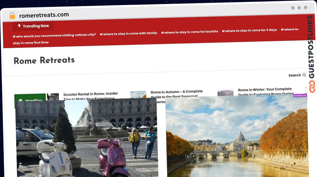 Publish Guest Post on romeretreats.com