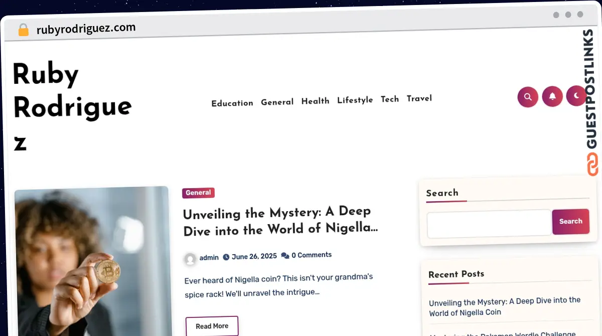 Publish Guest Post on rubyrodriguez.com