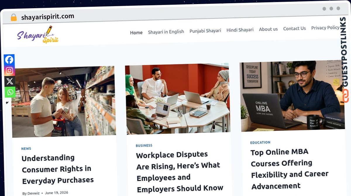 Publish Guest Post on shayarispirit.com