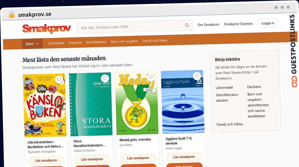 Publish Guest Post on smakprov.se