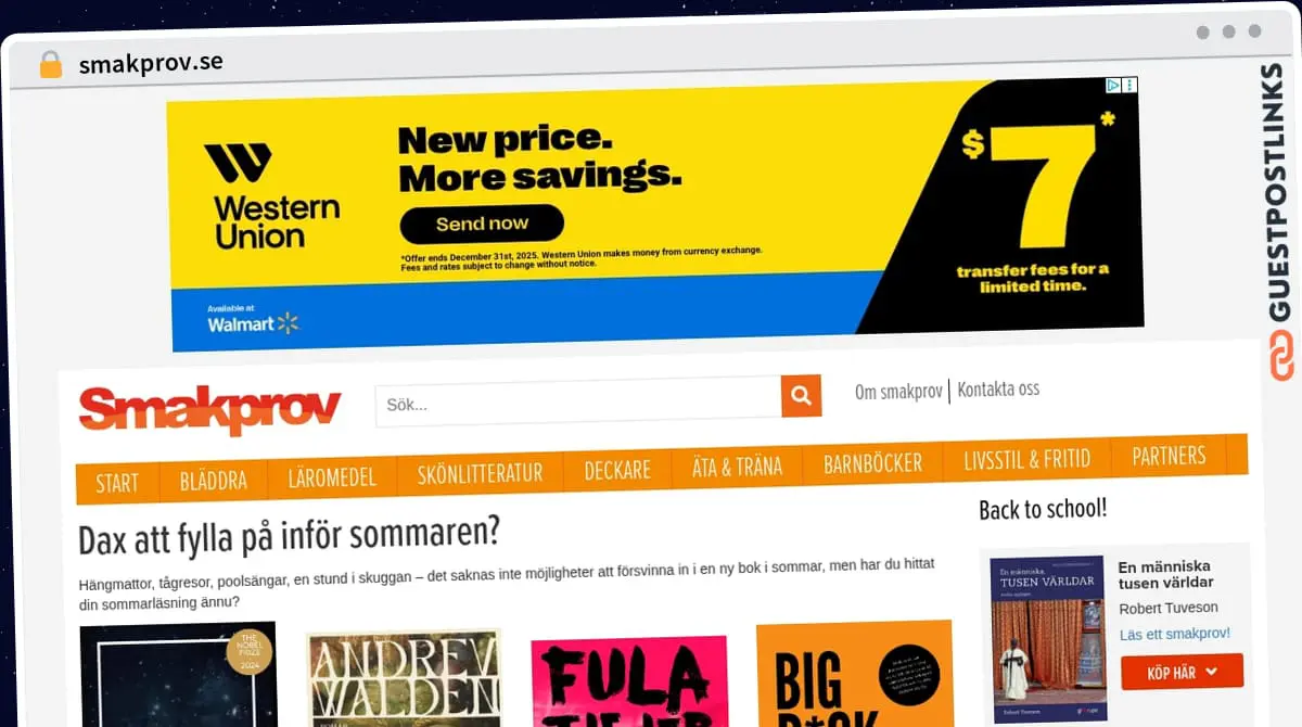 Publish Guest Post on smakprov.se