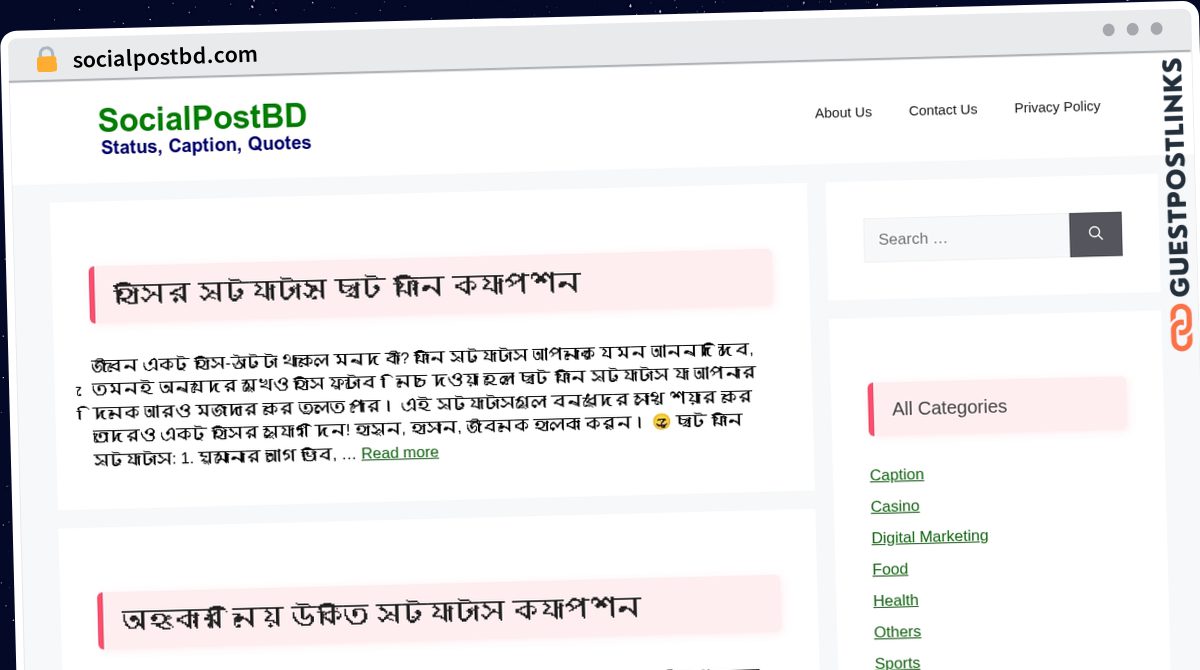 Publish Guest Post on socialpostbd.com