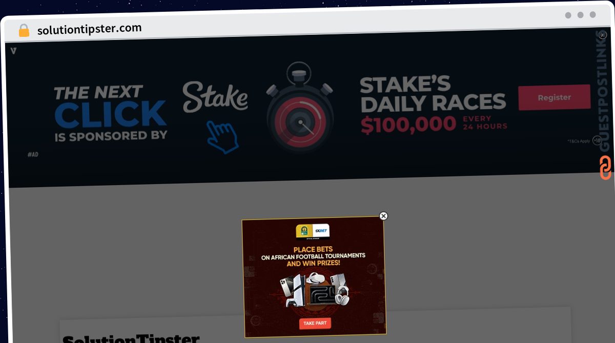 Publish Guest Post on solutiontipster.com