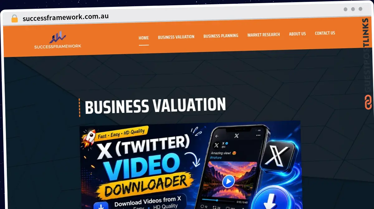 Publish Guest Post on successframework.com.au