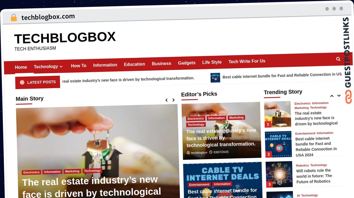 Publish Guest Post on techblogbox.com