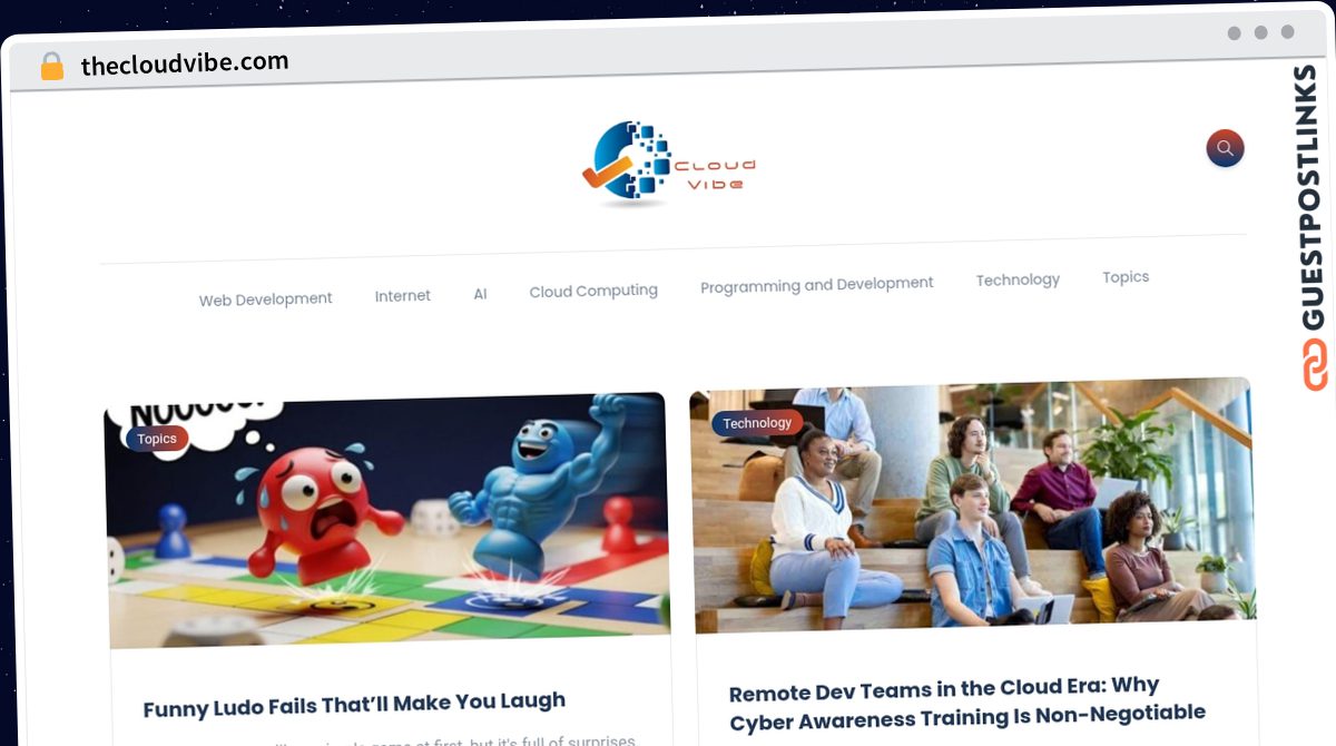 Publish Guest Post on thecloudvibe.com