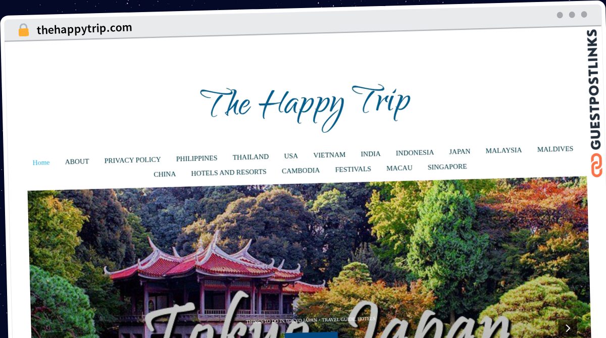 Publish Guest Post on thehappytrip.com