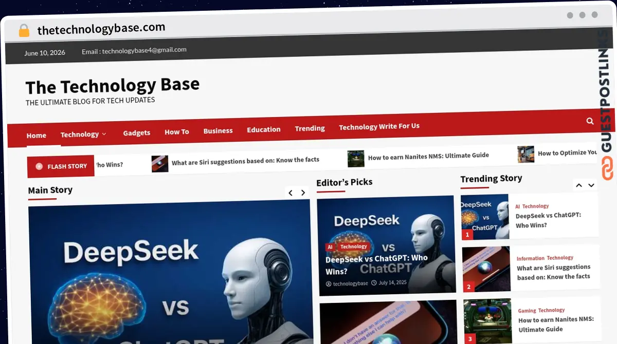 Publish Guest Post on thetechnologybase.com