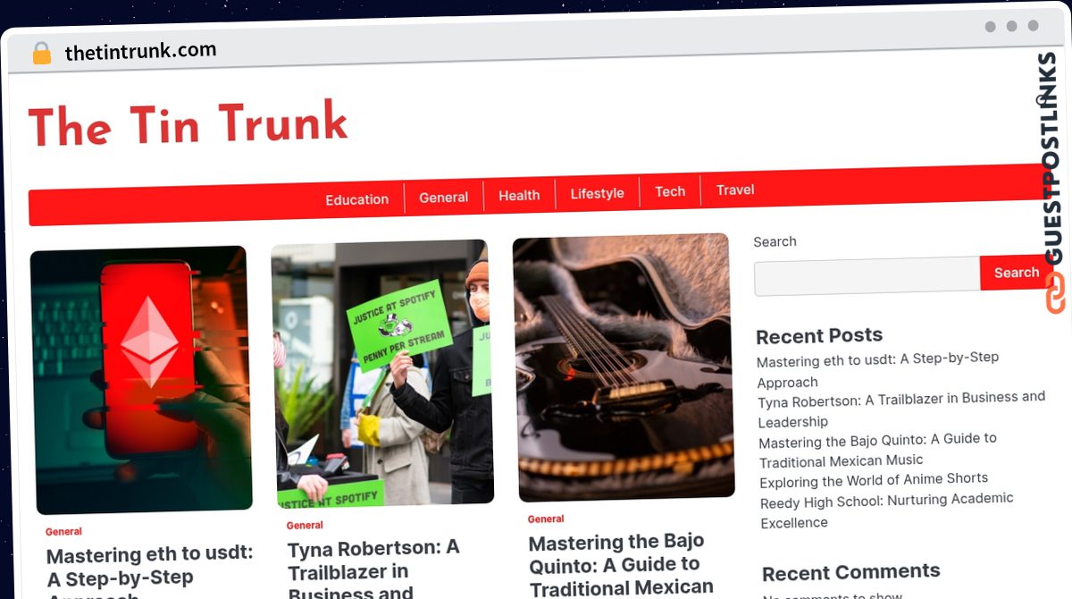 Publish Guest Post on thetintrunk.com
