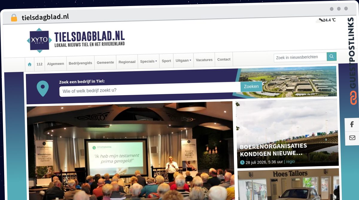 Publish Guest Post on tielsdagblad.nl