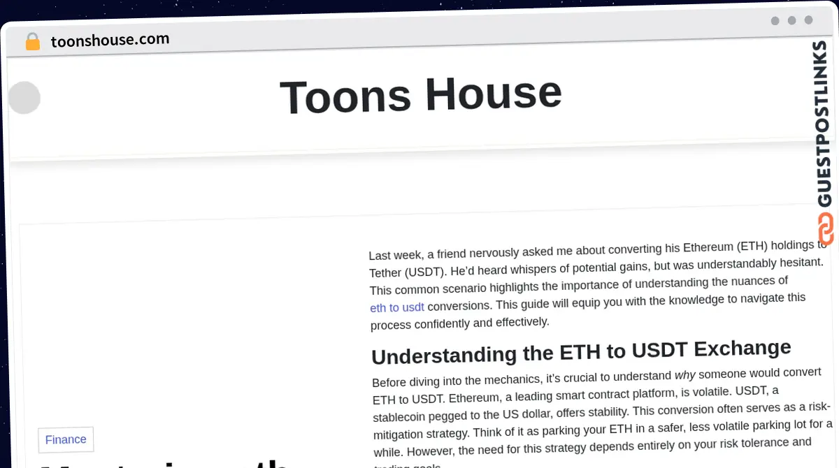 Publish Guest Post on toonshouse.com