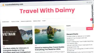 Publish Guest Post on travelwithdaimy.com