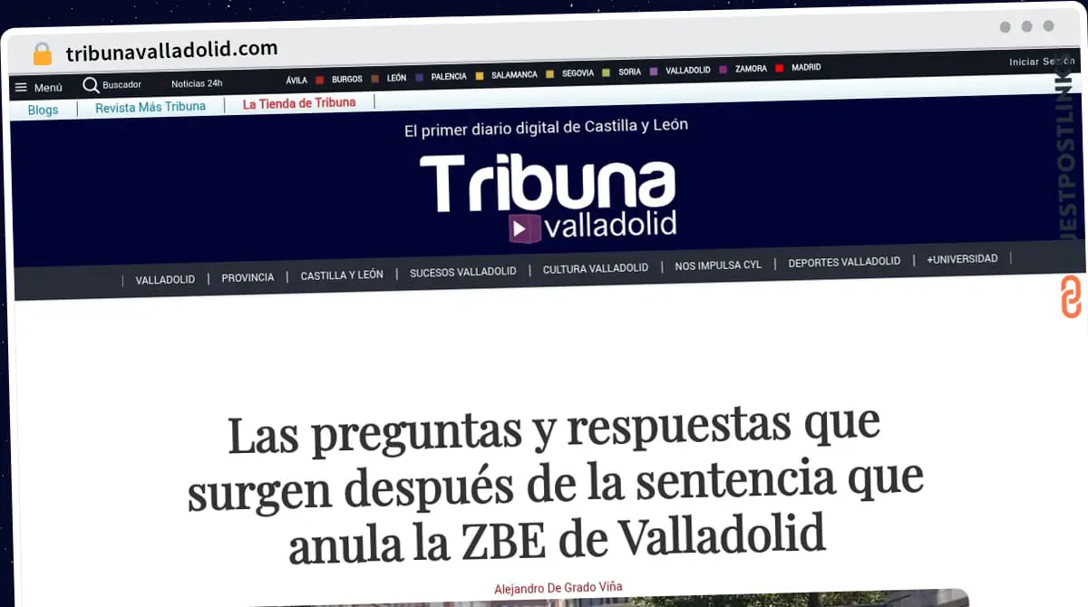 Publish Guest Post on tribunavalladolid.com