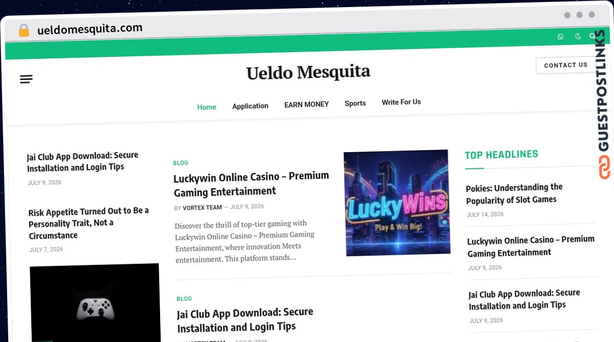 Publish Guest Post on ueldomesquita.com