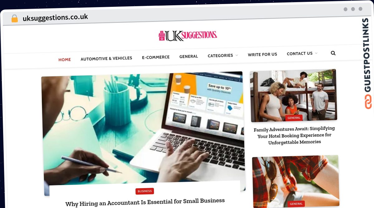 Publish Guest Post on uksuggestions.co.uk