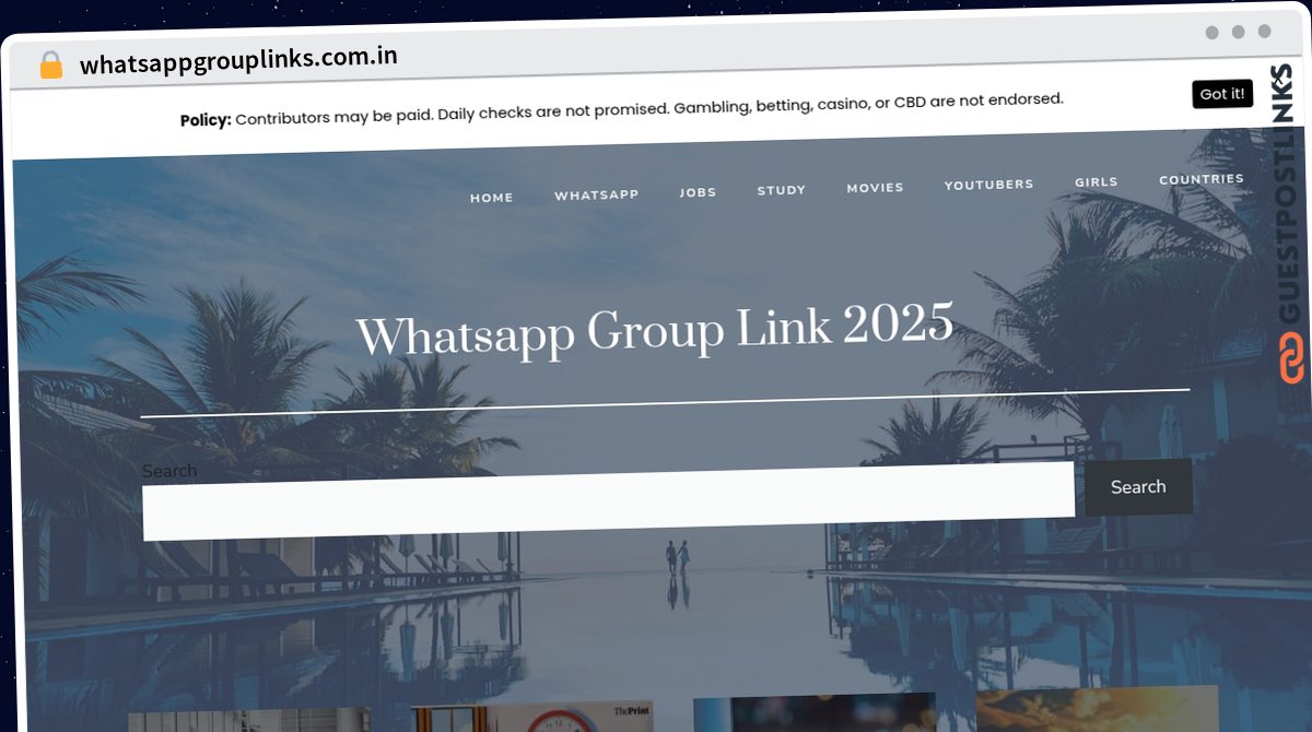 Publish Guest Post on whatsappgrouplinks.com.in