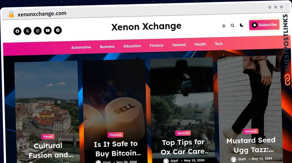 Publish Guest Post on xenonxchange.com