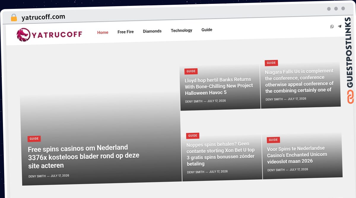 Publish Guest Post on yatrucoff.com