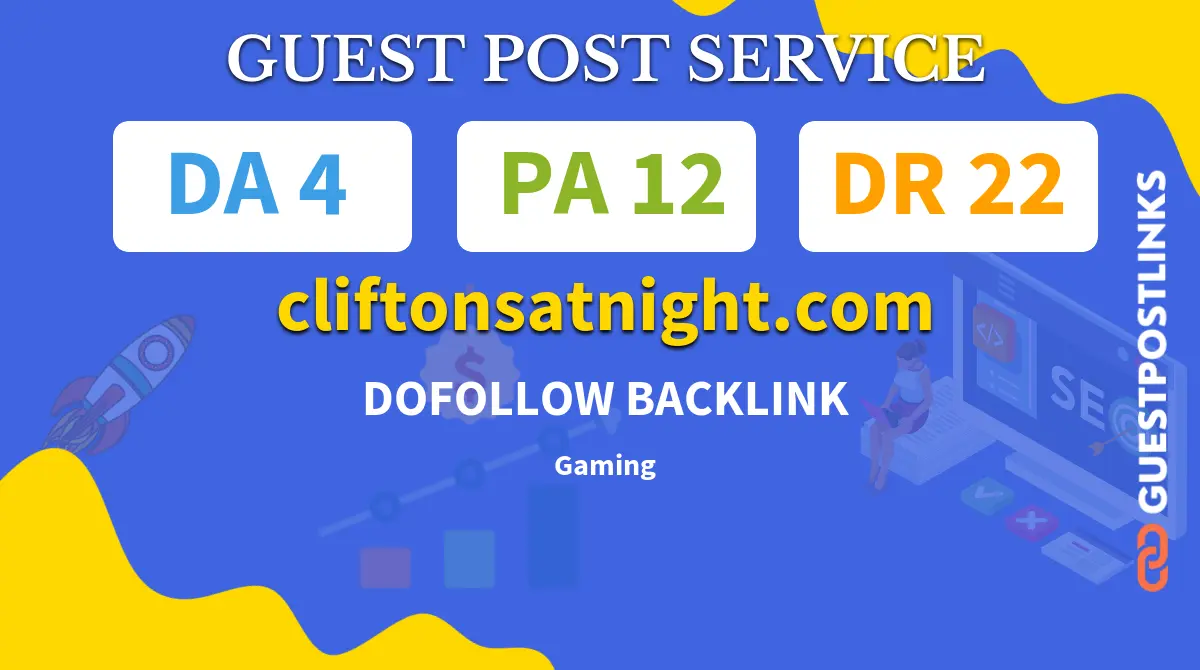 Buy Guest Post on cliftonsatnight.com