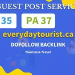 Buy Guest Post on everydaytourist.ca