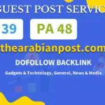 Buy Guest Post on thearabianpost.com