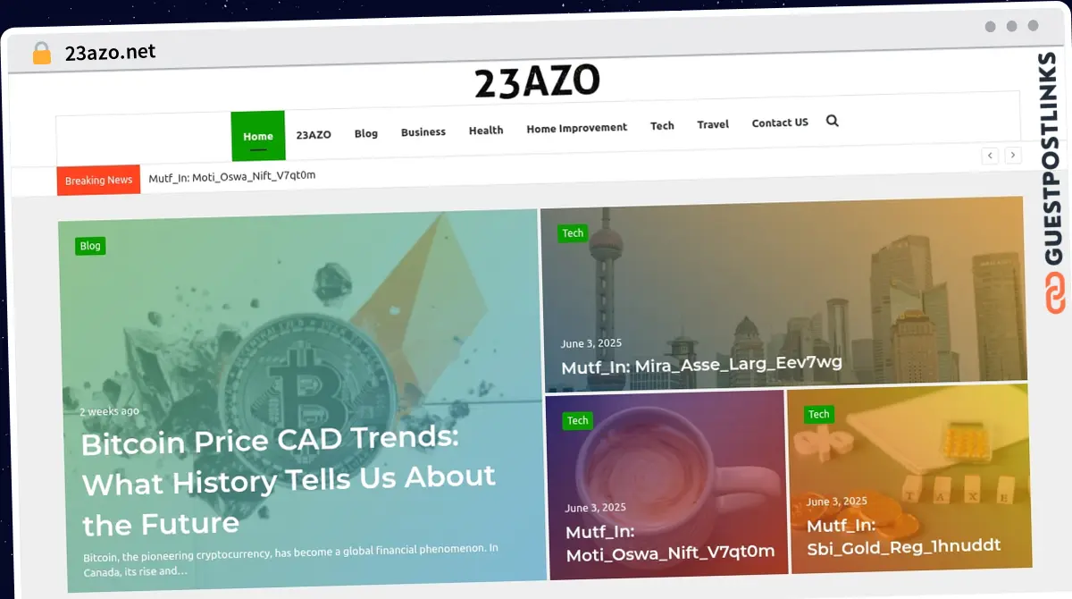 Publish Guest Post on 23azo.net