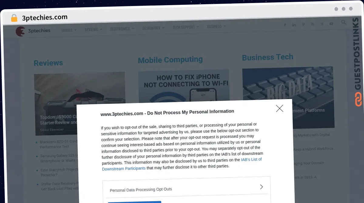 Publish Guest Post on 3ptechies.com