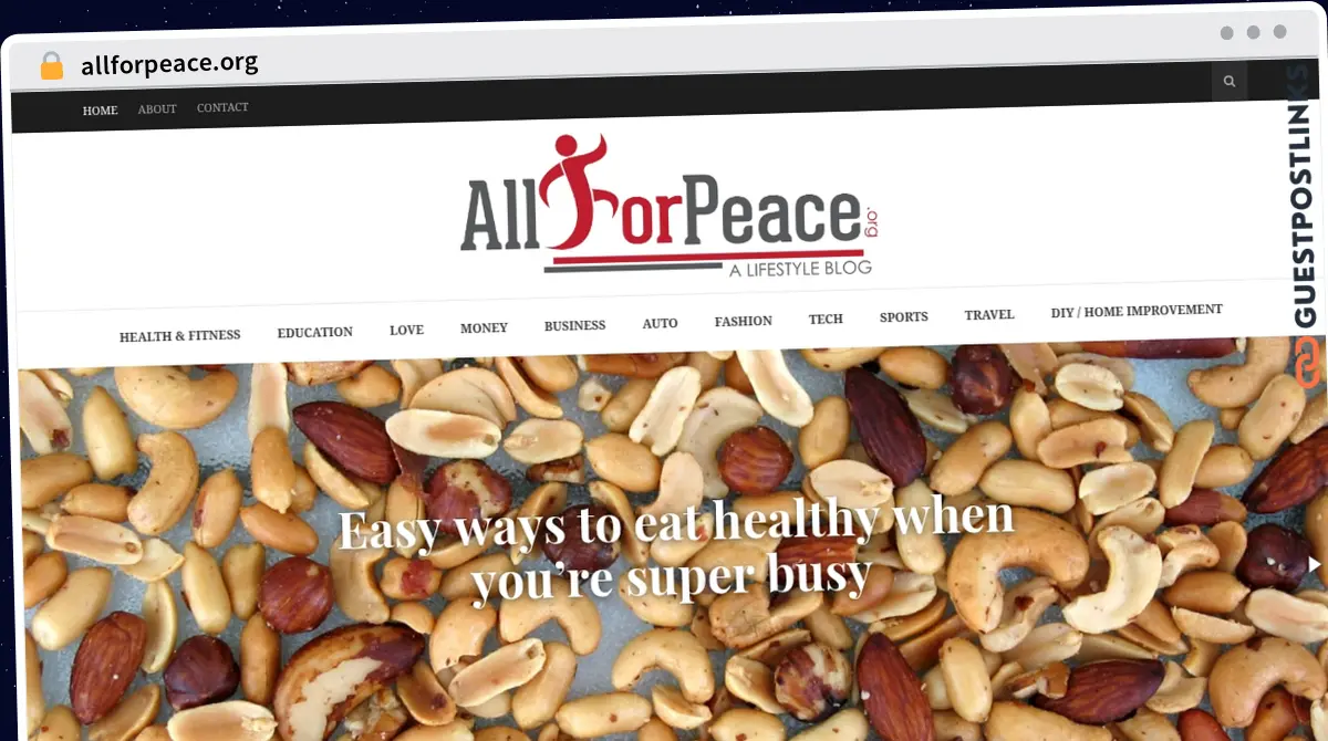 Publish Guest Post on allforpeace.org