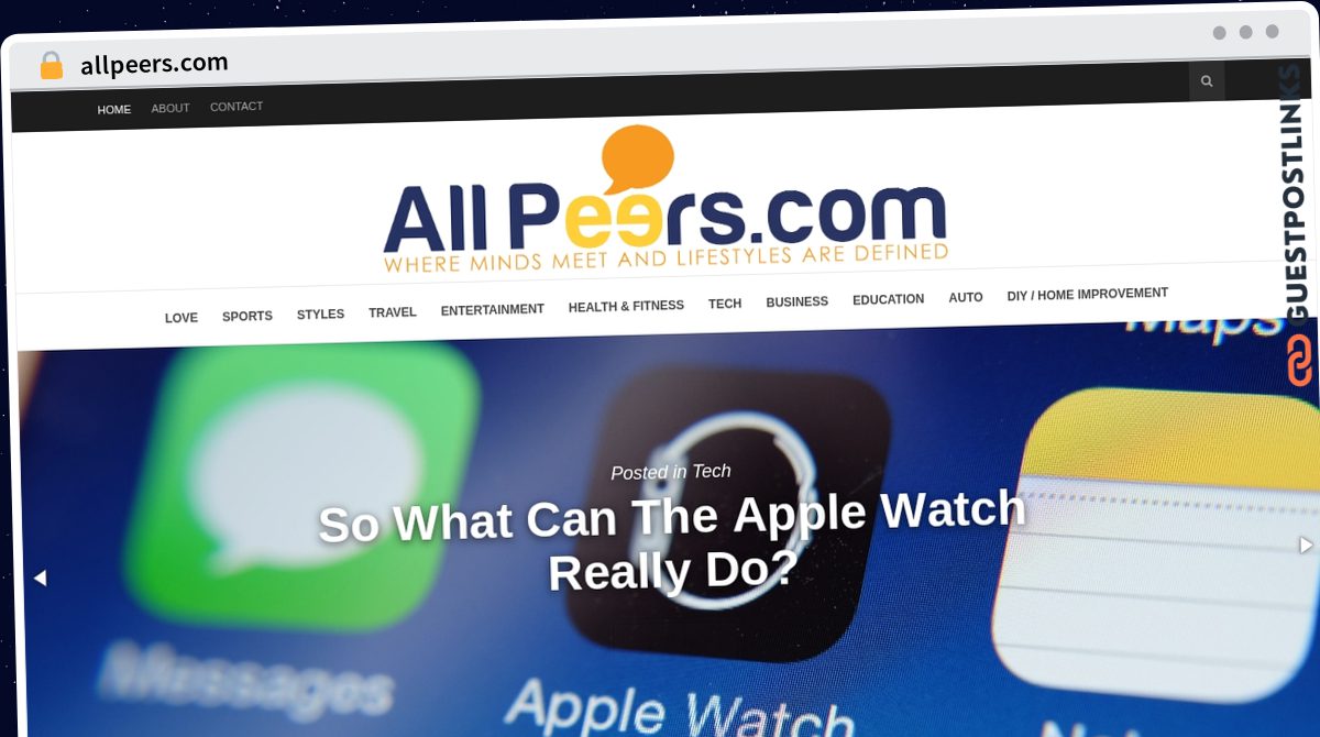 Publish Guest Post on allpeers.com