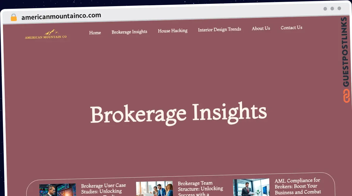 Publish Guest Post on americanmountainco.com