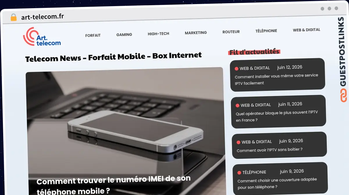 Publish Guest Post on art-telecom.fr