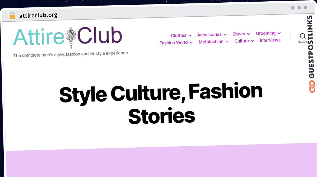 Publish Guest Post on attireclub.org