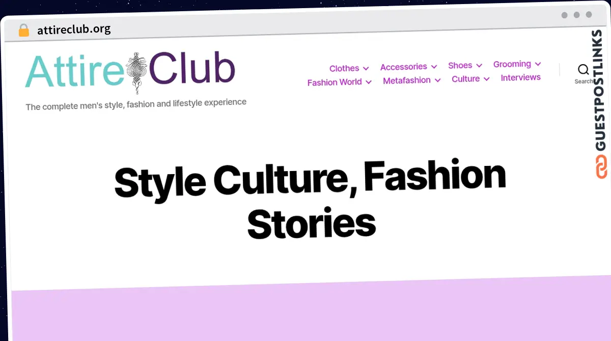 Publish Guest Post on attireclub.org