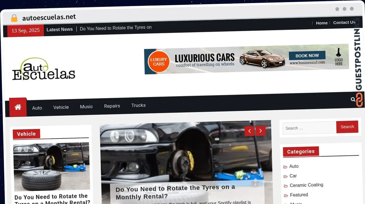 Publish Guest Post on autoescuelas.net