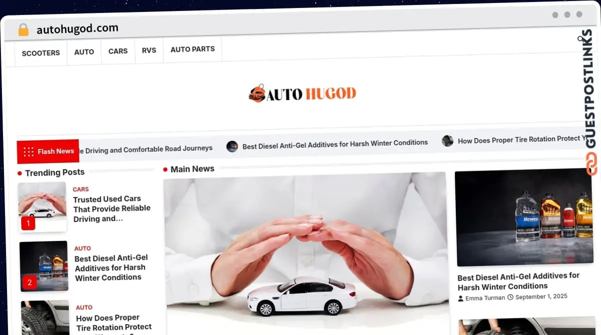 Publish Guest Post on autohugod.com