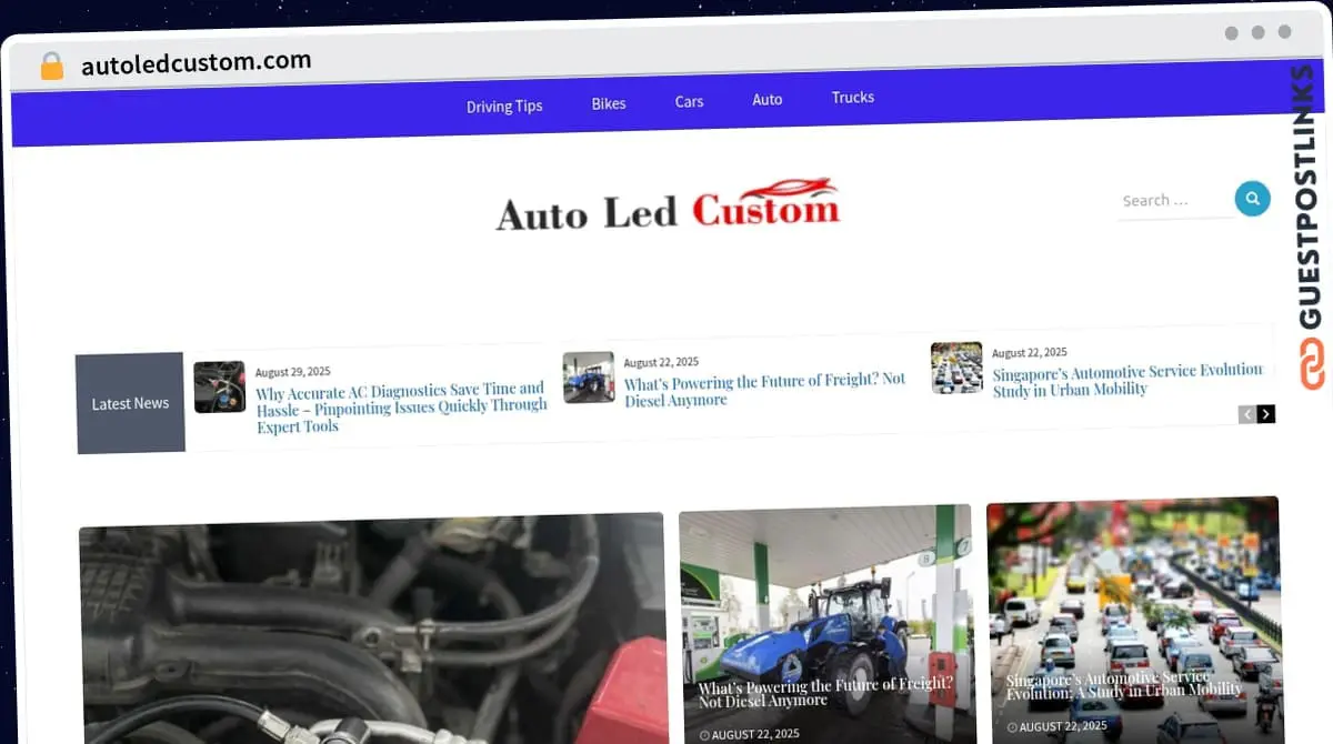 Publish Guest Post on autoledcustom.com