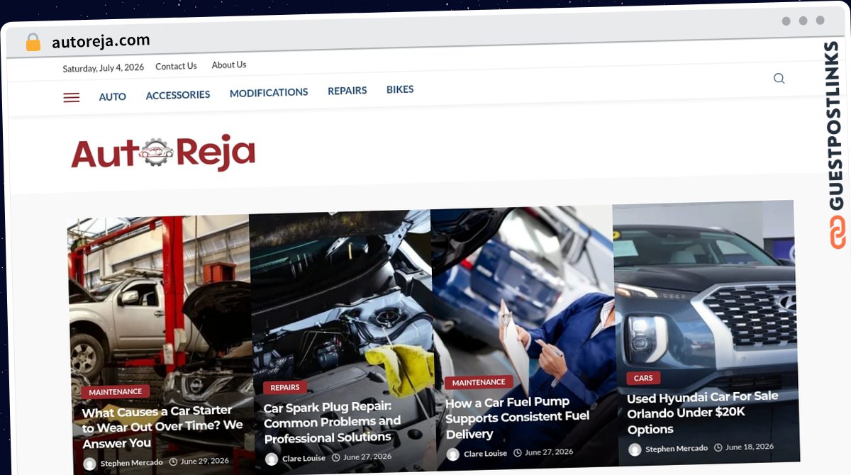 Publish Guest Post on autoreja.com