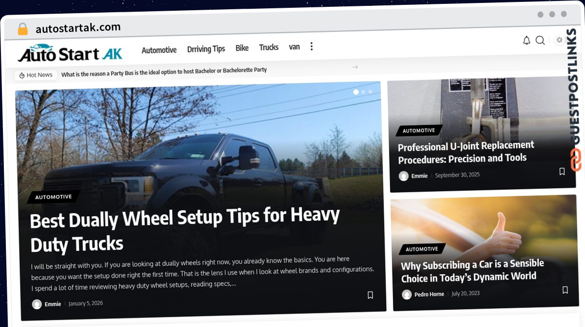Publish Guest Post on autostartak.com