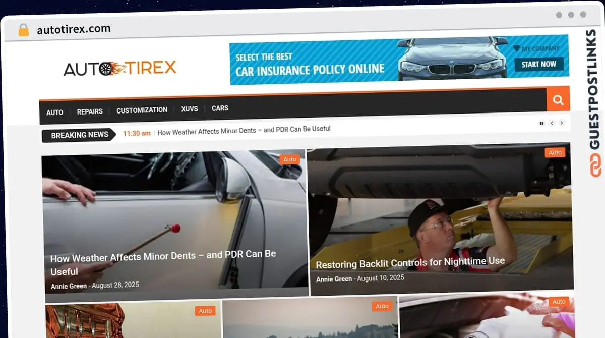 Publish Guest Post on autotirex.com