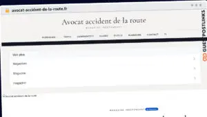 Publish Guest Post on avocat-accident-de-la-route.fr