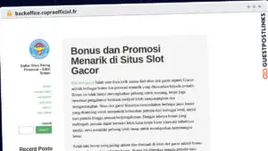 Publish Guest Post on backoffice.cupraofficial.fr