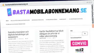 Publish Guest Post on bastamobilabonnemang.se